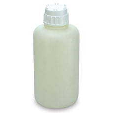 Vacuum Bottle, Narrow Mouth, Heavy Duty HDPE Bottle, White PP 53mm Screw Cap, 2 Litres (0.5 Gallons), 2/Pack-7092000