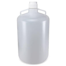 Carboy, Round with Handles, PP, White PP Screwcap, 50 Liter, Molded Graduations, Autoclavable-7200050