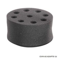 Tube Holder, Foam, for use with GVM Series Vortex Mixers, 8-Place, for 16mm Tubes (must use with Plate Adapter VM-AS-PLATE or Vortexing Rod VM-AS-ROD)-GVM-AS-ADAPT8-16