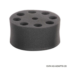Tube Holder, Foam, for use with GVM Series Vortex Mixers, 8-Place, for 20mm Tubes (must use with Plate Adapter VM-AS-PLATE or Vortexing Rod VM-AS-ROD)-GVM-AS-ADAPT8-20