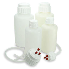 Vacuum Bottle, Narrow Mouth, Heavy Duty PP Bottle, White PP 53mm Screw Cap, 2 Litres (0.5 Gallons), 2/Pack-7082000