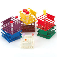 Wireless Tube Rack, 13mm, Half Size: 36-Place, Nylon, Red-456445R