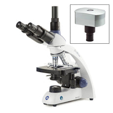 BioBlue Trinocular Compound Microscope Smp 4/10/S40/S100X Oil Objectives With Mechanical Stage - EBB-4253-DC18