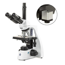 bScope Trinocular Compound Microscope, Hwf 10X/20Mm, Quin. Nosepiece E-Plan , With Mini-Camera - EBS-1153-EPLI-HDS