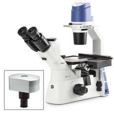 Oxion Inverso Inverted Microscope With Mech, Stage 10/20/40X, With Camera - EOX-2053-PLPH-DC18