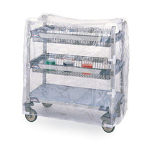 Metro GWCVC41 Clear Glassware Cart Cover for Short Units
