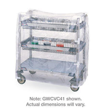 Metro GWCVC62 Clear Glassware Cart Cover for Tall Units