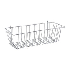 Metro H210C Storage Basket for Super Erecta Wire Shelving and SmartWall Wall Shelving, Chrome, 17.375" x 7.5" x 5"