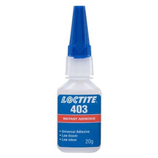 Henkel Loctite 403 Low Odor Low Bloom Instant Cyanoacrylate Adhesive Clear 20 g Bottle - 135433