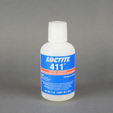 Henkel Loctite 411 Toughened Instant Cyanoacrylate Adhesive Clear 1 lb Bottle - 135447