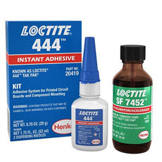 Henkel Loctite 444 Instant Cyanoacrylate Adhesive and Accelerator Clear 20 g Kit - 2765047