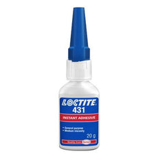 Henkel Loctite 431 Instant Cyanoacrylate Adhesive Clear 20 g Bottle - 868371
