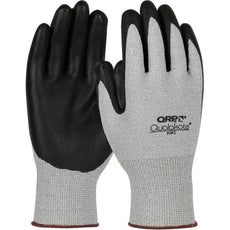 Seamless Knit Nylon/Carbon Fiber with Nitrile Foam Grip, Gray, 2X-Large - HWS-2X