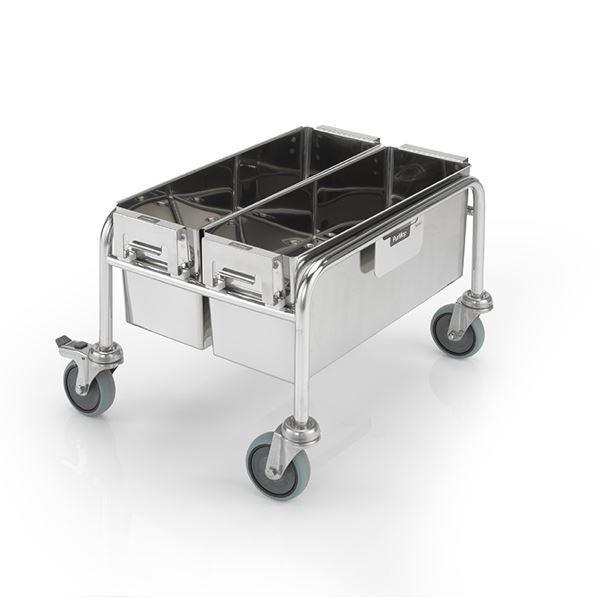 Stainless Steel Touchless Cleanroom Mop Bucket System