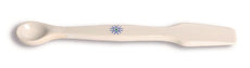 Spatula With Spoon, Porcelain, 100mm - JSS001