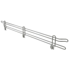 Metro L48WS Super Erecta 4" High Ledge for Solid Shelving, Stainless, 48"