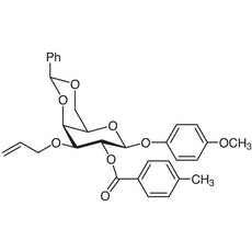 4-Methoxyphenyl 3-O-Allyl-4,6-O-benzylidene-2-O-(4-methylbenzoyl)-beta-D-galactopyranoside, 1G - M1590-1G