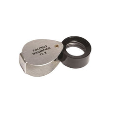 Folding Magnifier In Aluminum Case, 10x - MPF010
