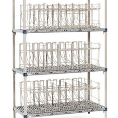 MetroMax Q MQCR243674 Industrial Plastic Shelving 4-Shelf Can Rack Unit, 24" x 36"