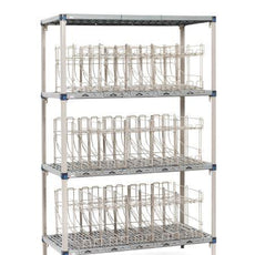 MetroMax Q MQCR244874 Industrial Plastic Shelving 4-Shelf Can Rack Unit, 24" x 48"