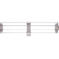 Metro MXL24-4P Solid Clear Stackable Shelf Ledge (Back) for MetroMax i Industrial Plastic Shelving, 24" L x 4" H