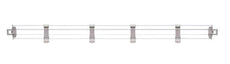 Metro MXL60-4P Solid Clear Stackable Shelf Ledge (Back) for MetroMax i Industrial Plastic Shelving, 60" L x 4" H