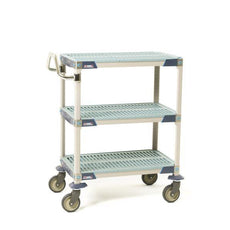 MetroMax i MXUC1830G-35 3-Shelf Industrial Plastic Shelving Utility Cart, 18" x 30" x 39.25"