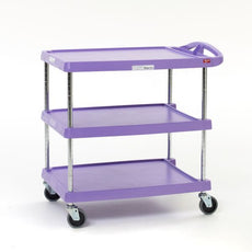 Metro MY2030-24AP myCart Series 2-Shelf Utility Cart, Purple, 20" x 30"
