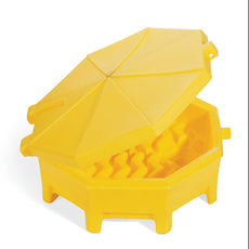 Pig Unv Poly Drum Funnel, Yellow W/ Hng Lid Each - DRM672-YW