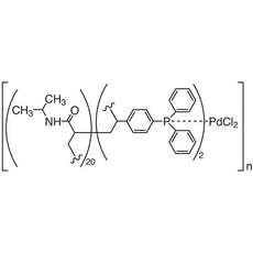 Poly[N-isopropylacrylamide-co-4-(diphenylphosphino)styrene] Palladium(II) Dichloride(ratio, acrylamide:phosphine=20:2), 100MG - P1425-100MG