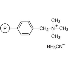 (Polystyrylmethyl)trimethylammonium Cyanoborohydridecross-linked with 10% DVB(30-50mesh)(2.6-3.0mmol/g), 25G - P1719-25G
