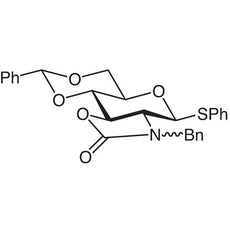 Phenyl N-Benzyl-2-amino-4,6-O-benzylidene-2-N,3-O-carbonyl-2-deoxy-1-thio-beta-D-glucopyranoside, 1G - P1762-1G