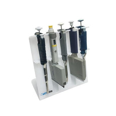 SureStand MultiChannel Capable Pipette Rack- for 5 pipettes up to two MultiChannels- acrylic-P4405