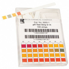 pH Test Strips, 0 - 14, 100/box - 8880-1