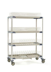 MetroMax i PR48VX4 Mobile Drying Rack with Two Tray Racks and Two Pan  Racks, 26 x 50 x 68