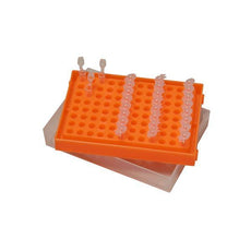 Rack- PCR- 96x0.2ml- with lid- Rainbow- 5/pk-R1010