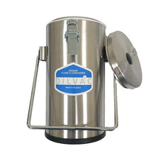 DILVAC Stainless Steel Cased Dewar Flasks, with lid-clamps, 1Ltr. - SS111