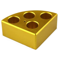 Aluminum Containment ring to secure quarter pie reaction blocks in hotplate - 18900065
