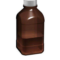 1000ml borosilicate glass autoclavable amber bottle, 45mm neck - 17400037