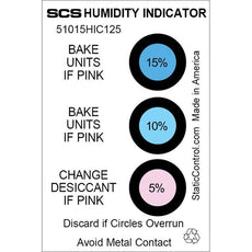 SCS Humidity Card, 5-10-15%, 125/Can - 51015HIC125