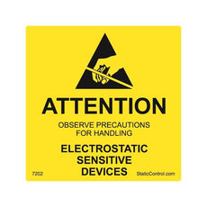 SCS Caution Label, Destructible, 2in X 2in, Rs-471, 500/Roll - 7202