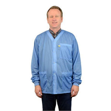 SCS Smock, Jacket, Blue,4x-Large  Knitted Cuffs, 3 Pkts, No Collar,  - 770017