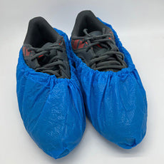 Polylatex Diamond Grip Shoe Covers, White/Blue X-Large - APP0330-LTX-(W/B)-XL