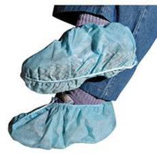 Advantage I Shoe Covers, Skid-Free Sole, White/Blue, Universal Size, 300/case - APP0330-SF