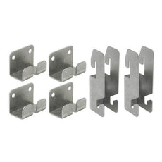 Metro SWGB1 SmartWall Grid Mounting Bracket Kit for Wall Tracks, Stainless Steel