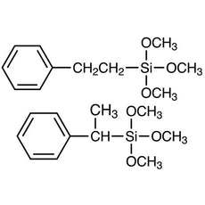 Trimethoxy(phenylethyl)silane(mixture of 1-phenylethyl- and 2-phenylethyl-), 100G - T3542-100G