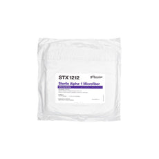 TexWipe Sterile Alpha 1 Microfiber 12" x 12" Dry, Sealed edge, 500 wipers/Cs - STX1212