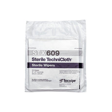 TexWipe Sterile Technicloth 9" x 9" nonwoven, cellulose/polyester-blend wipers, 500 wipers/Cs - STX609