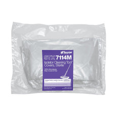 TexWipe STERILE AlphaMop MicroDenier Replacement Mop Covers for TX7101 and TX7104, 125 mop covers and 25 pads/Cs - STX7114M