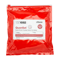 TexWipe QuanSat with Vectra QuanTex 9" x 9" wipers pre-wetted with 100% IPA, 600 wipers/Cs - TX1082